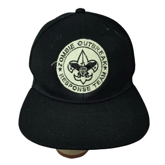 Zombie Outbreak Response Team Mens Hat Black Adjustable Snapback Embroidered - Picture 1 of 11